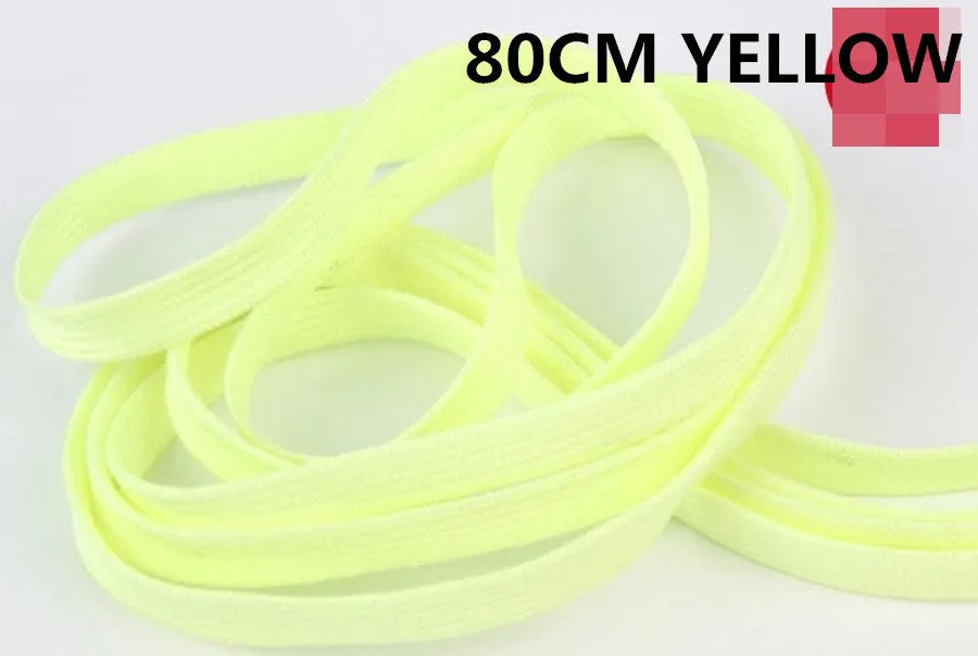 100CM 1 Pairs=2 PCS Sport Men Women Luminous Shoelace Glow In The Dark Fluorescent Shoelace Athletic Flat Shoe Laces ASL661A