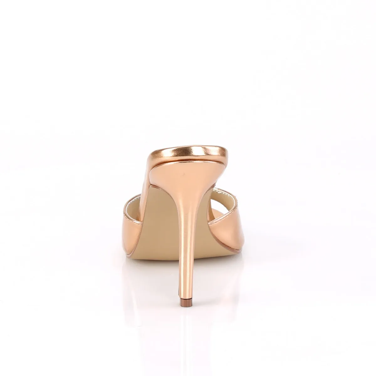 4 Inch Heel CLASSIQUE-01 Rose Gold Metallic