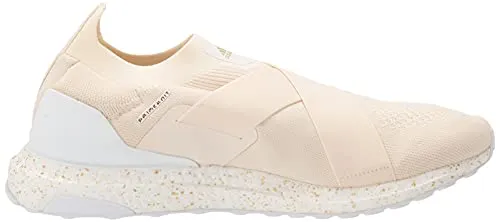 adidas Women's Ultraboost 5.0 DNA Running Shoe, Wonder White/Gold Metallic/White, 9