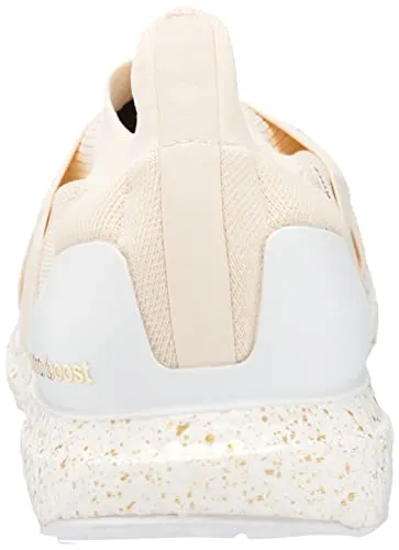 adidas Women's Ultraboost 5.0 DNA Running Shoe, Wonder White/Gold Metallic/White, 9