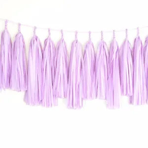 All lilac tassel garland - various lengths