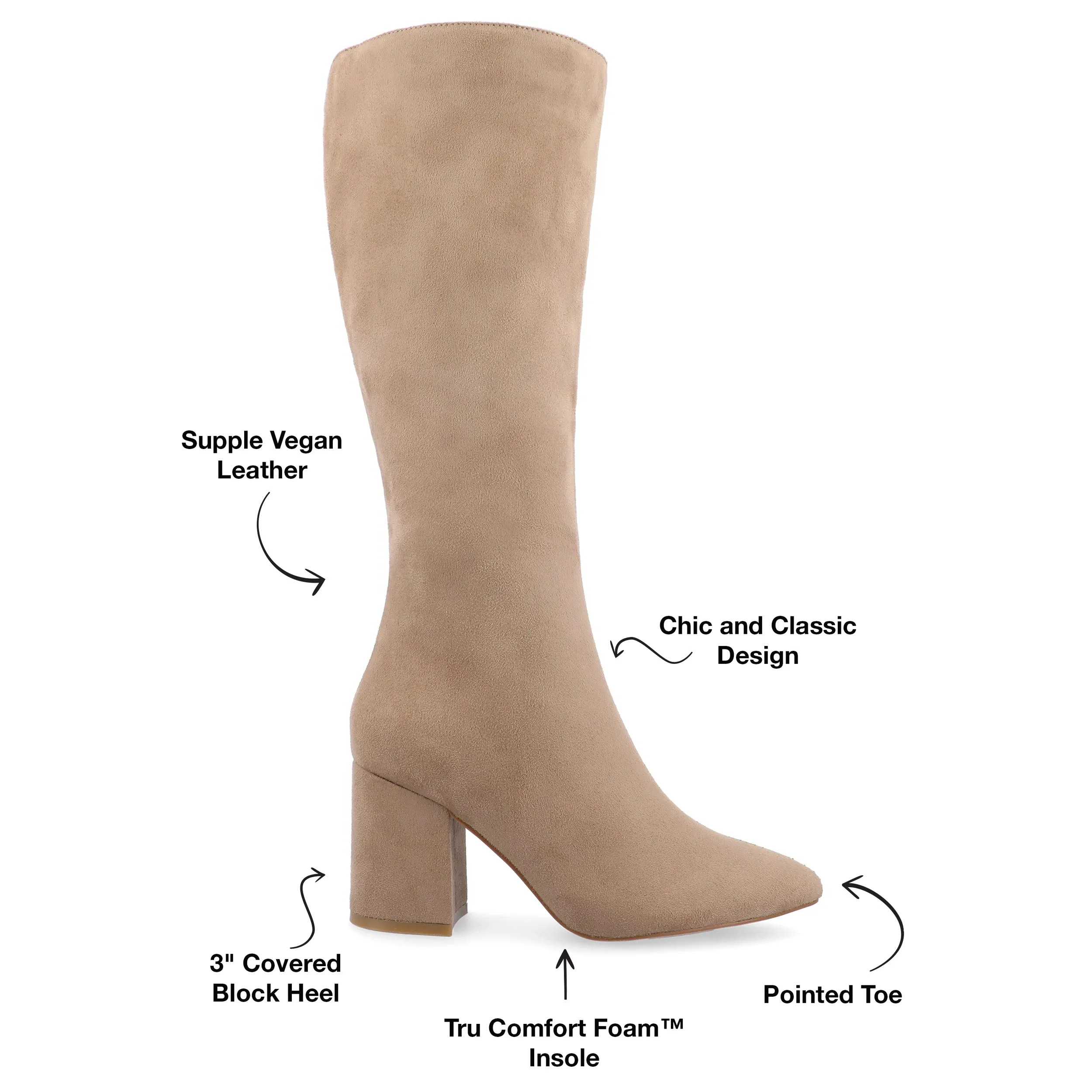 AMEYLIA BOOTS IN WIDE-WIDTH X-WIDE CALF