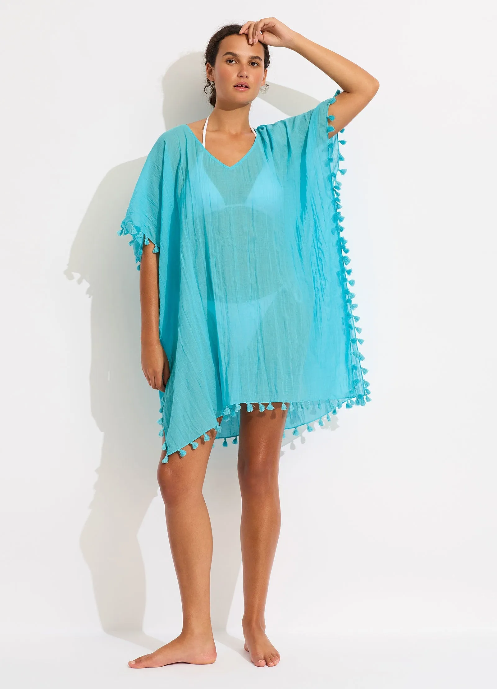 Amnesia Kaftan - Atoll Blue