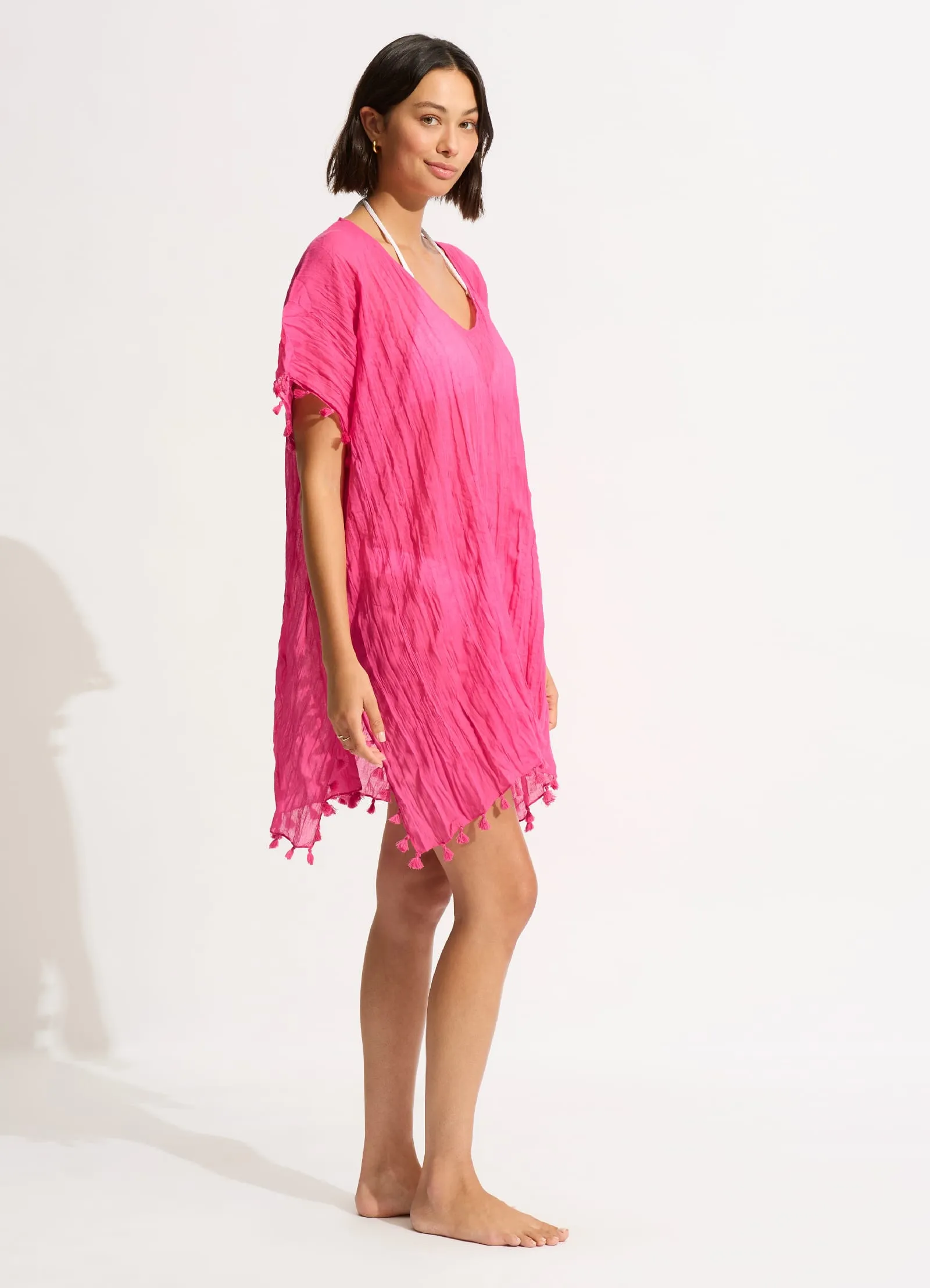 Amnesia Kaftan - Fuchsia Rose