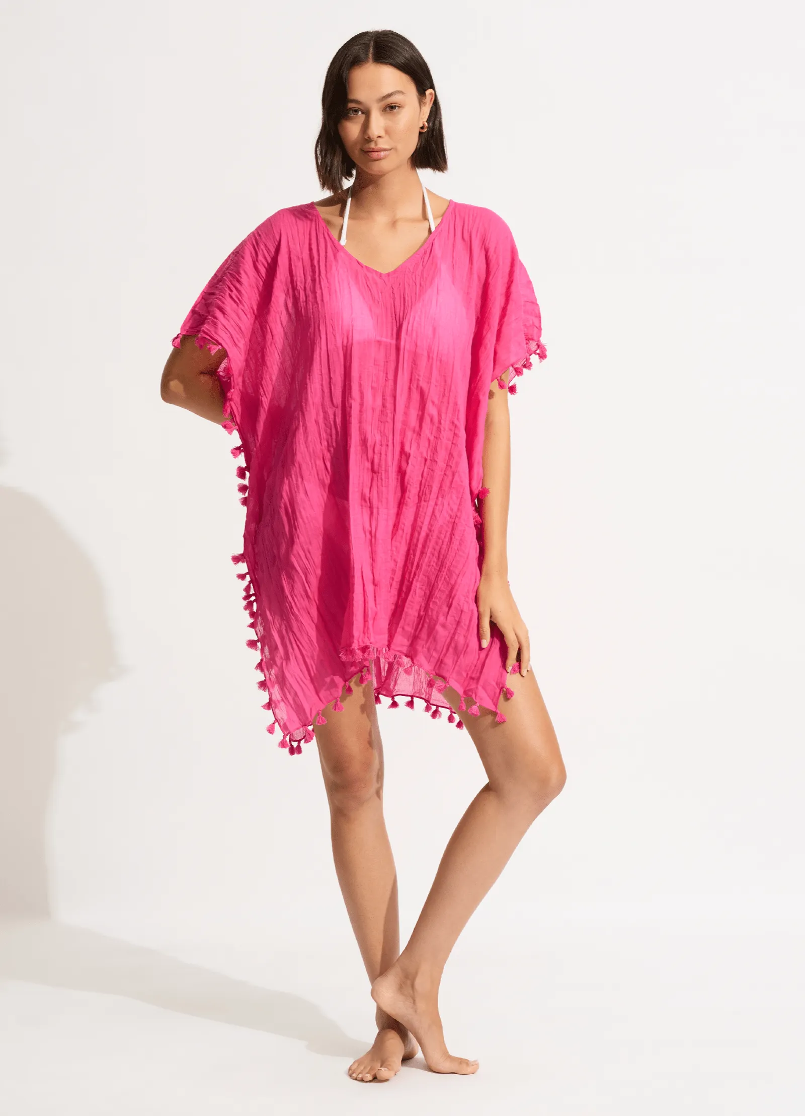 Amnesia Kaftan - Fuchsia Rose