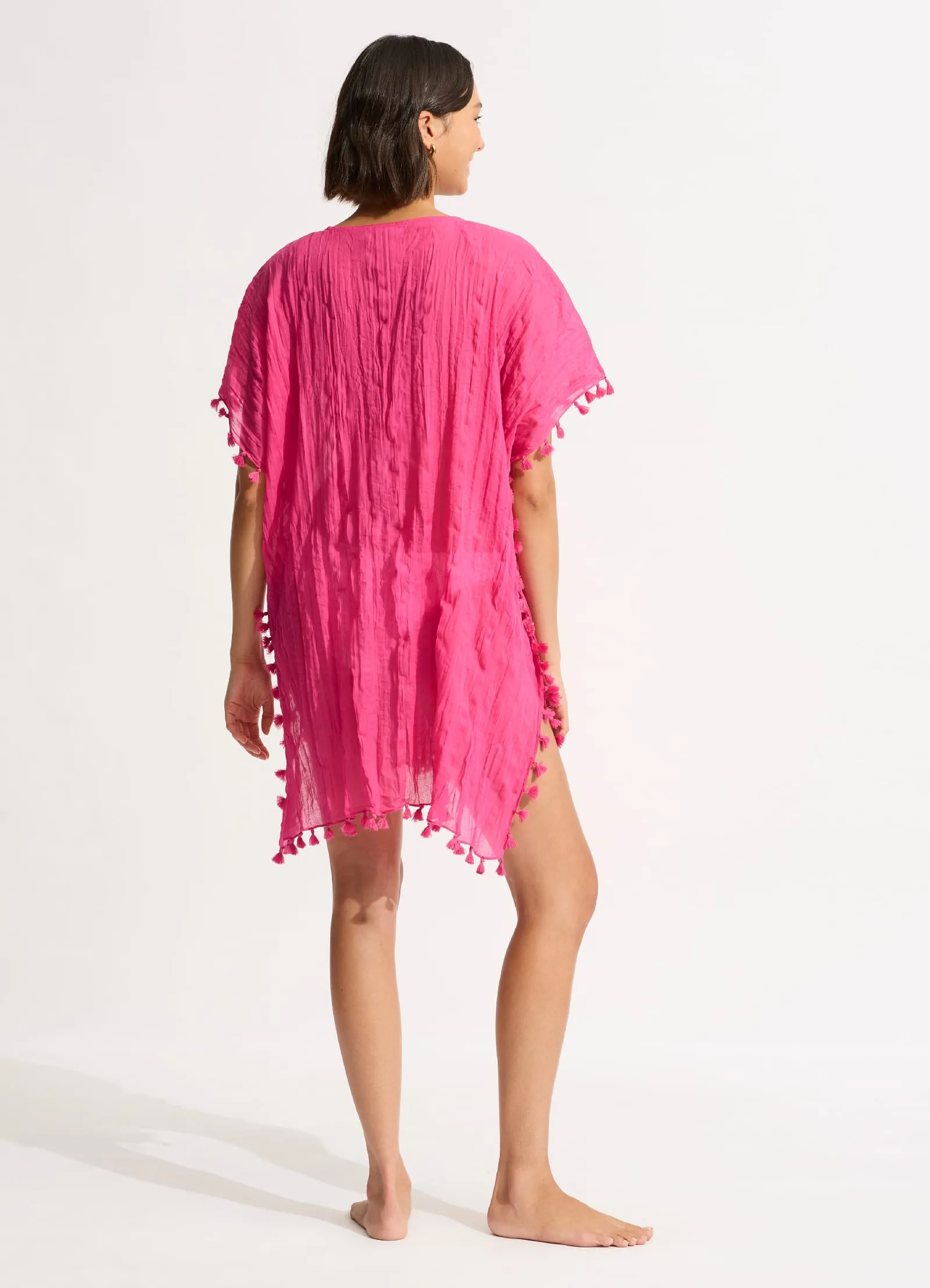 Amnesia Kaftan - Fuchsia Rose