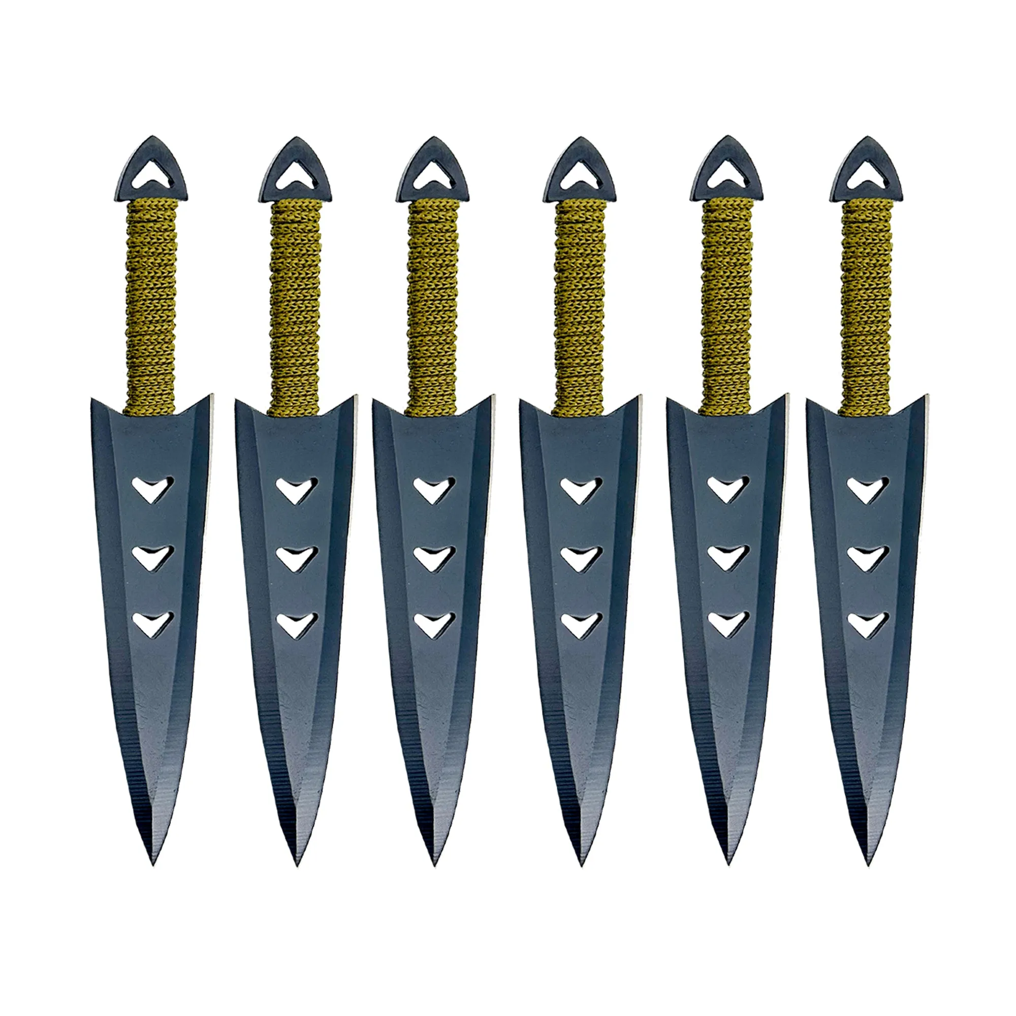 Apache Warrior Arrowhead Throwers Six Knives