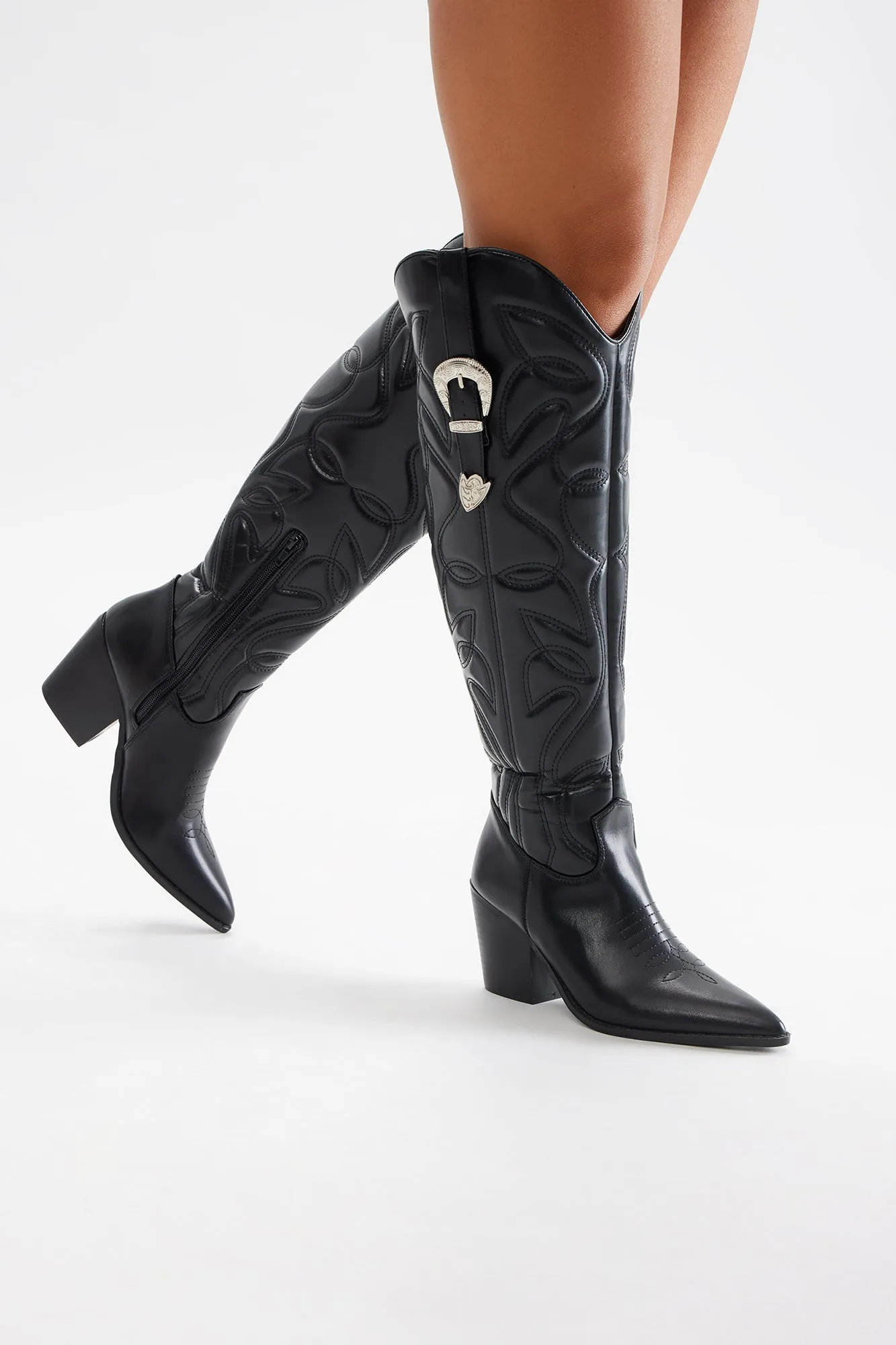 Austin Cowboy Boots - Black