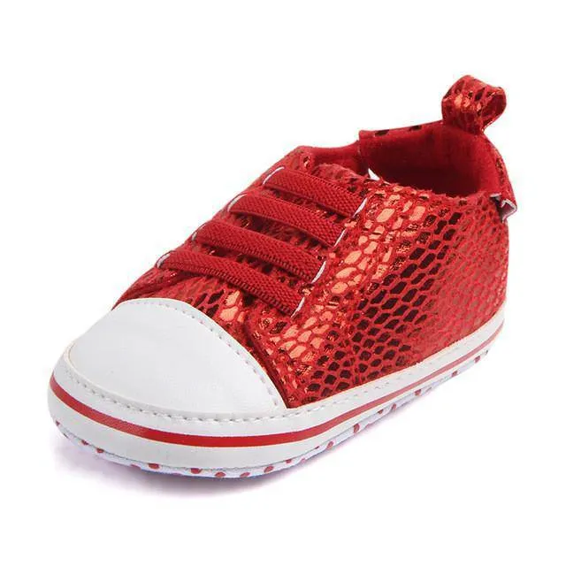 Baby Soft Bottom Sole Bling Mesh Shoes