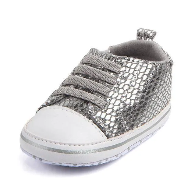 Baby Soft Bottom Sole Bling Mesh Shoes