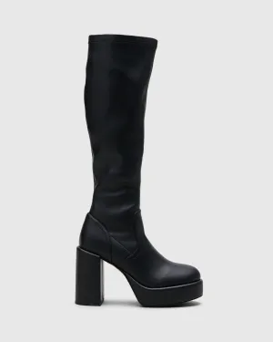 Barbie Boot Black Stretch