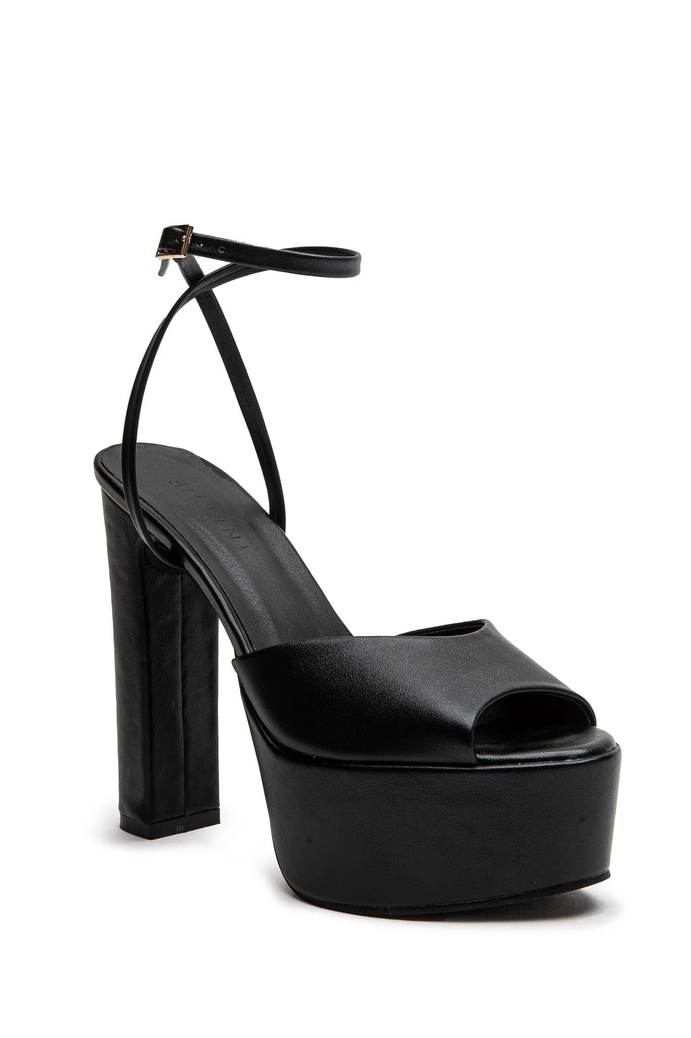 BiLLiNi Farley High Platform Block Heel Black