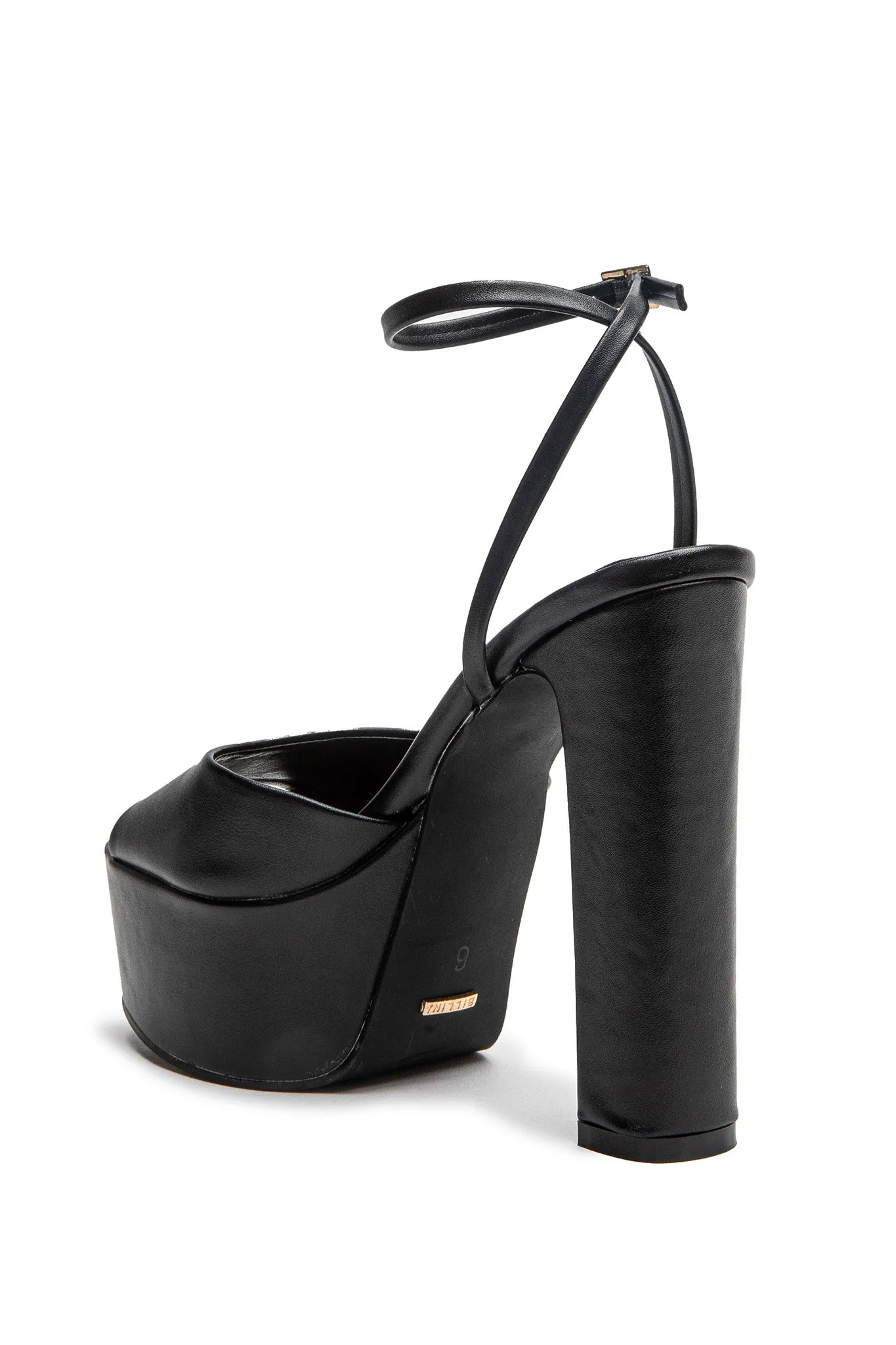 BiLLiNi Farley High Platform Block Heel Black