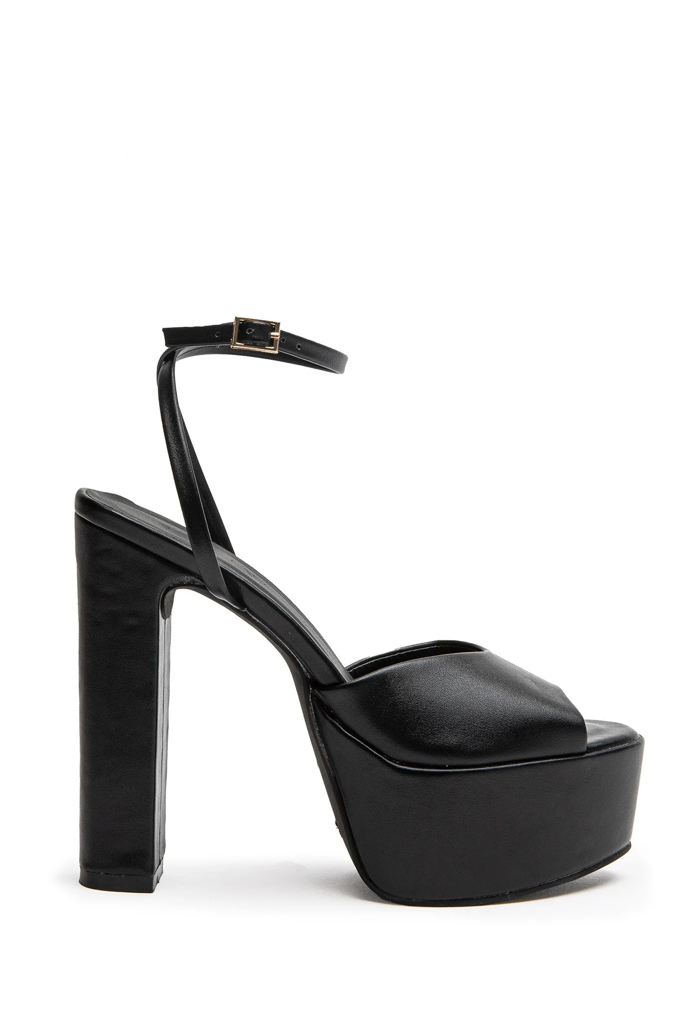 BiLLiNi Farley High Platform Block Heel Black