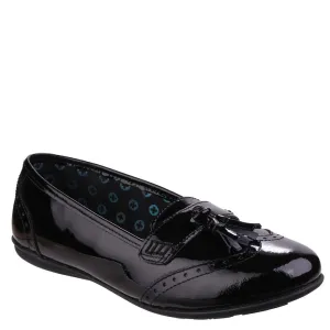 Black Esme Junior Patent School Shoes