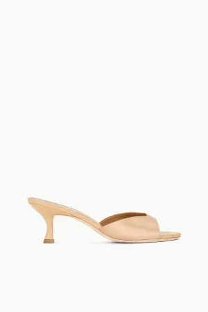 Brigitte Mule - Satin Camel