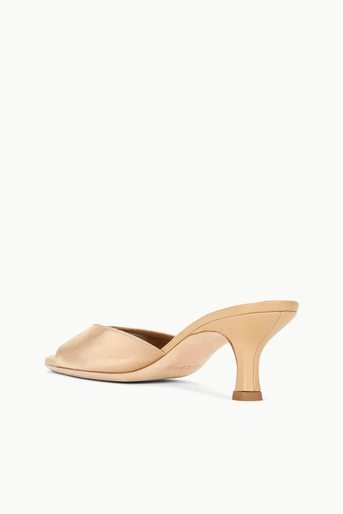 Brigitte Mule - Satin Camel