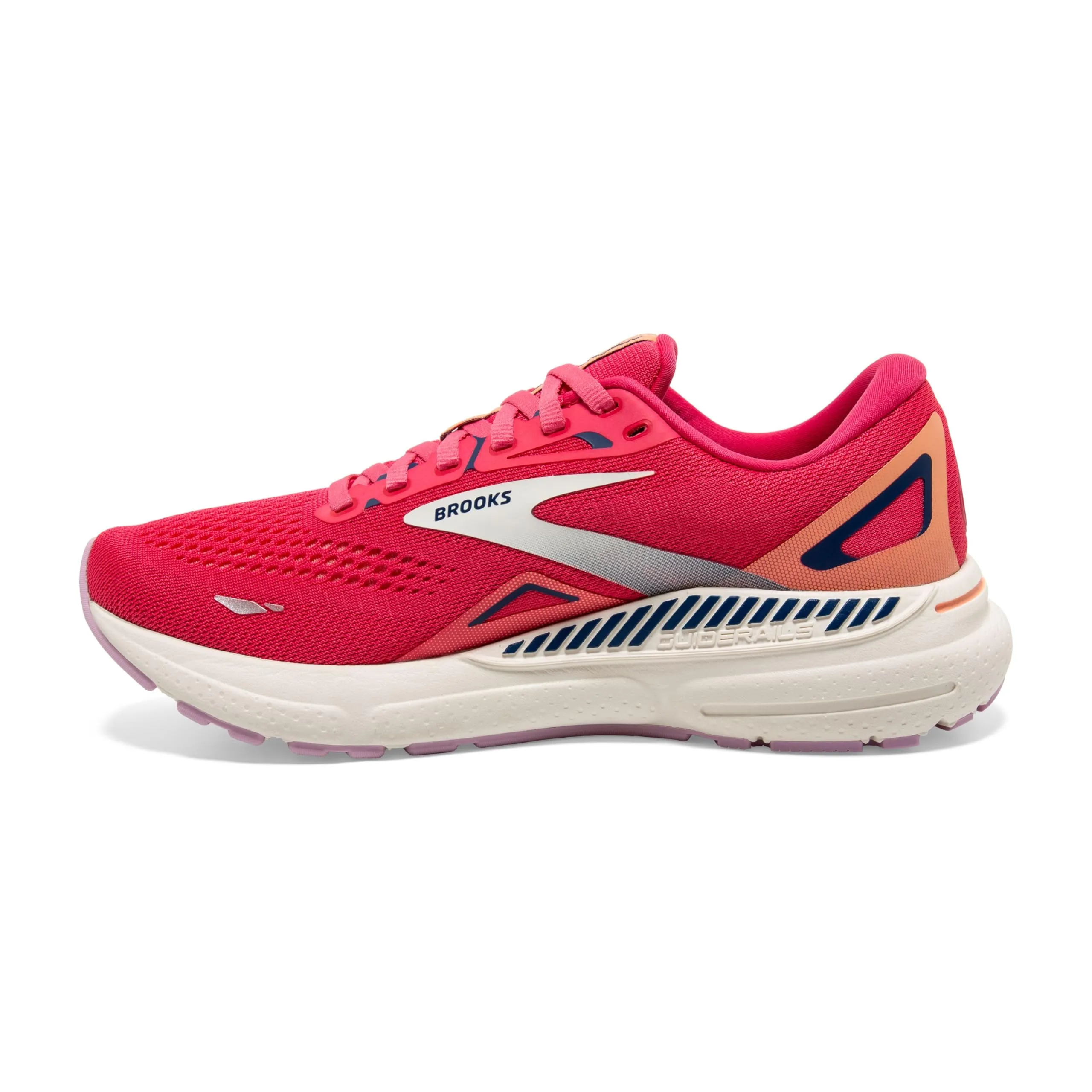 Brooks Women’s Adrenaline GTS 23 Supportive Running Shoe - Raspberry/Papaya/Blue - 11.5 Medium