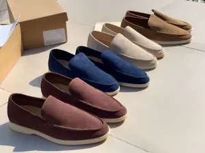 Bxxy's Luxury Vegan Suede Slip-on Loafers for Men