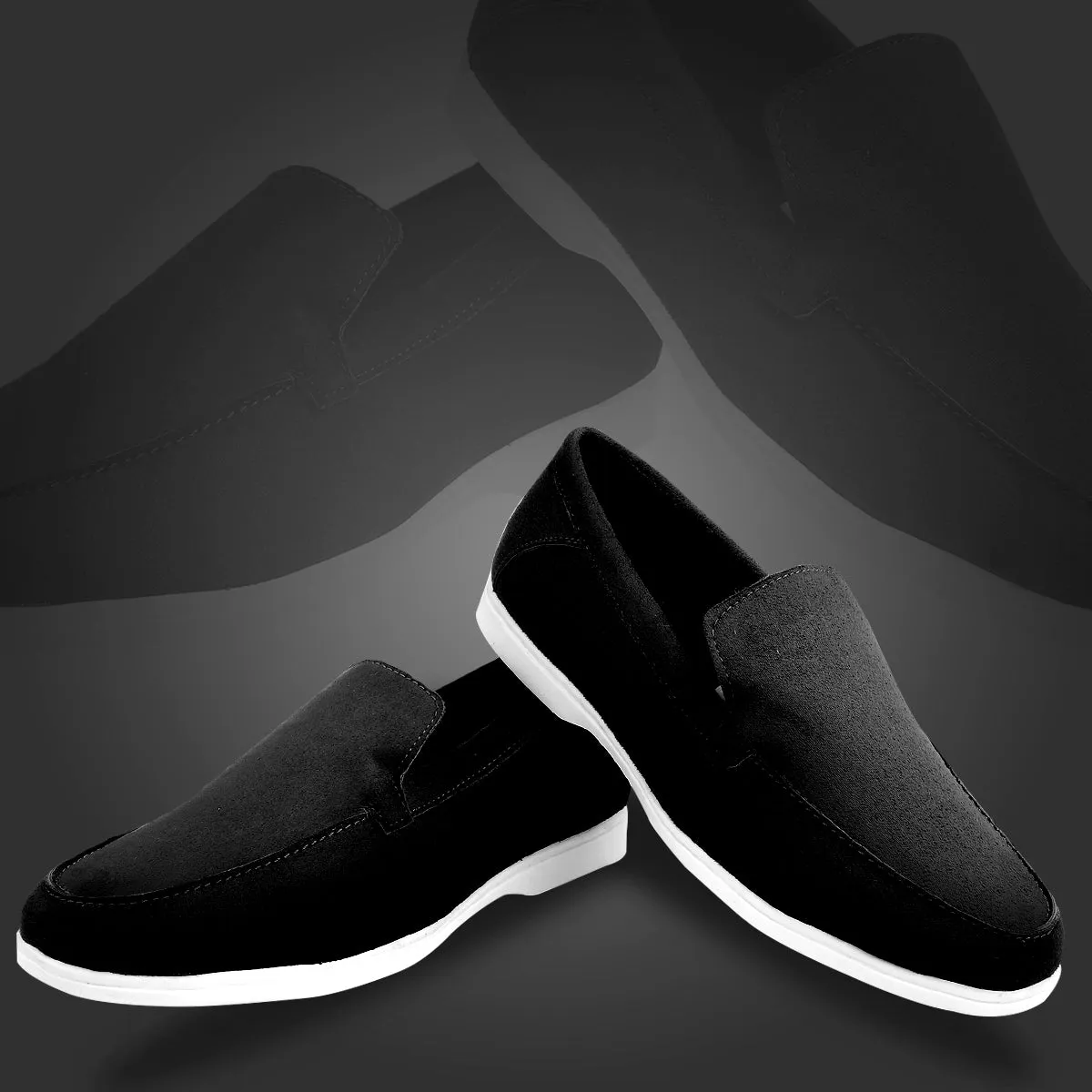 Bxxy's Luxury Vegan Suede Slip-on Loafers for Men