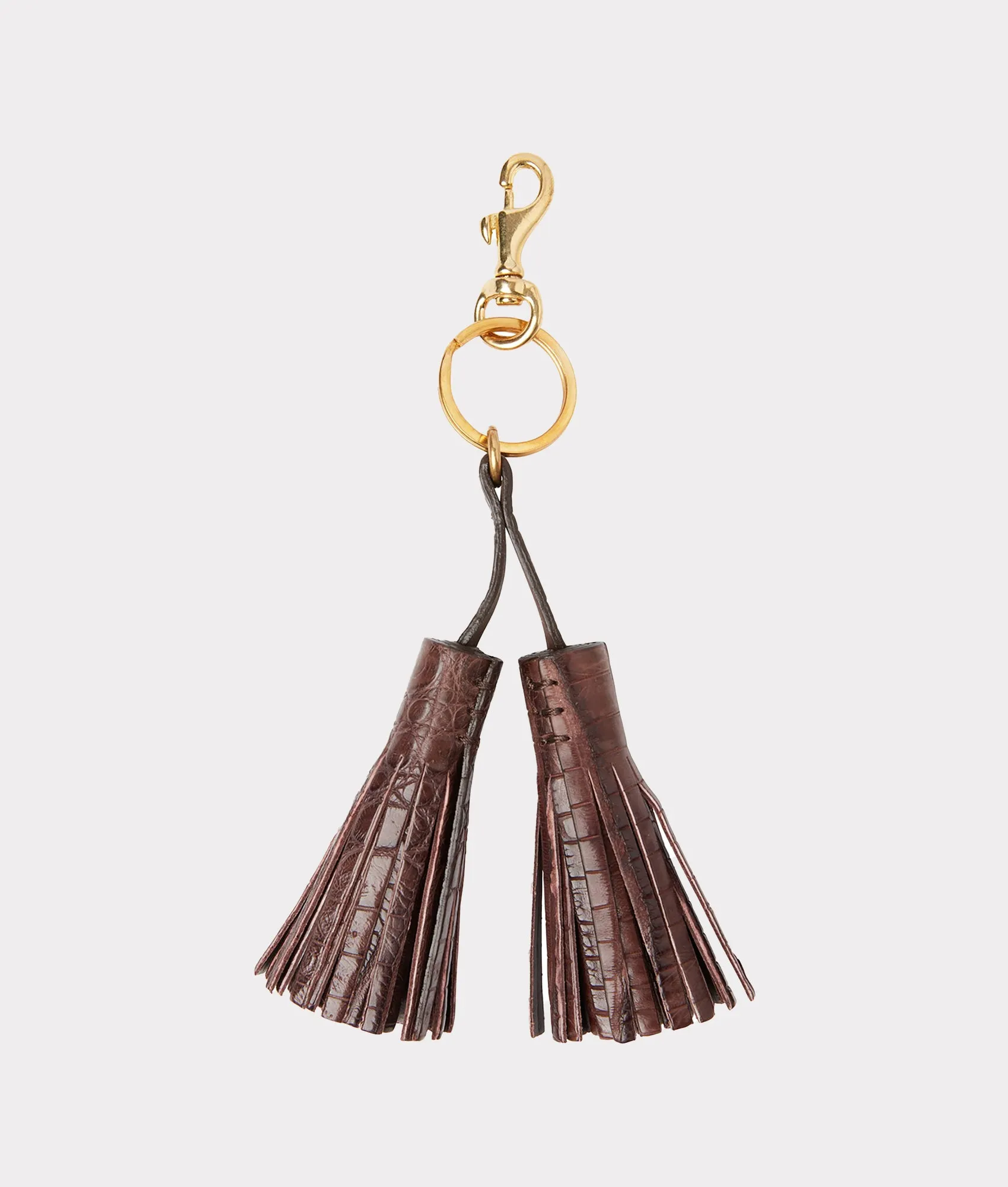 Caiman Tassel Keychain :: Chocolate