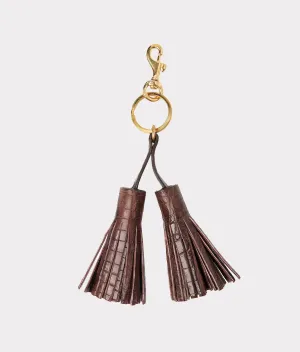 Caiman Tassel Keychain :: Chocolate