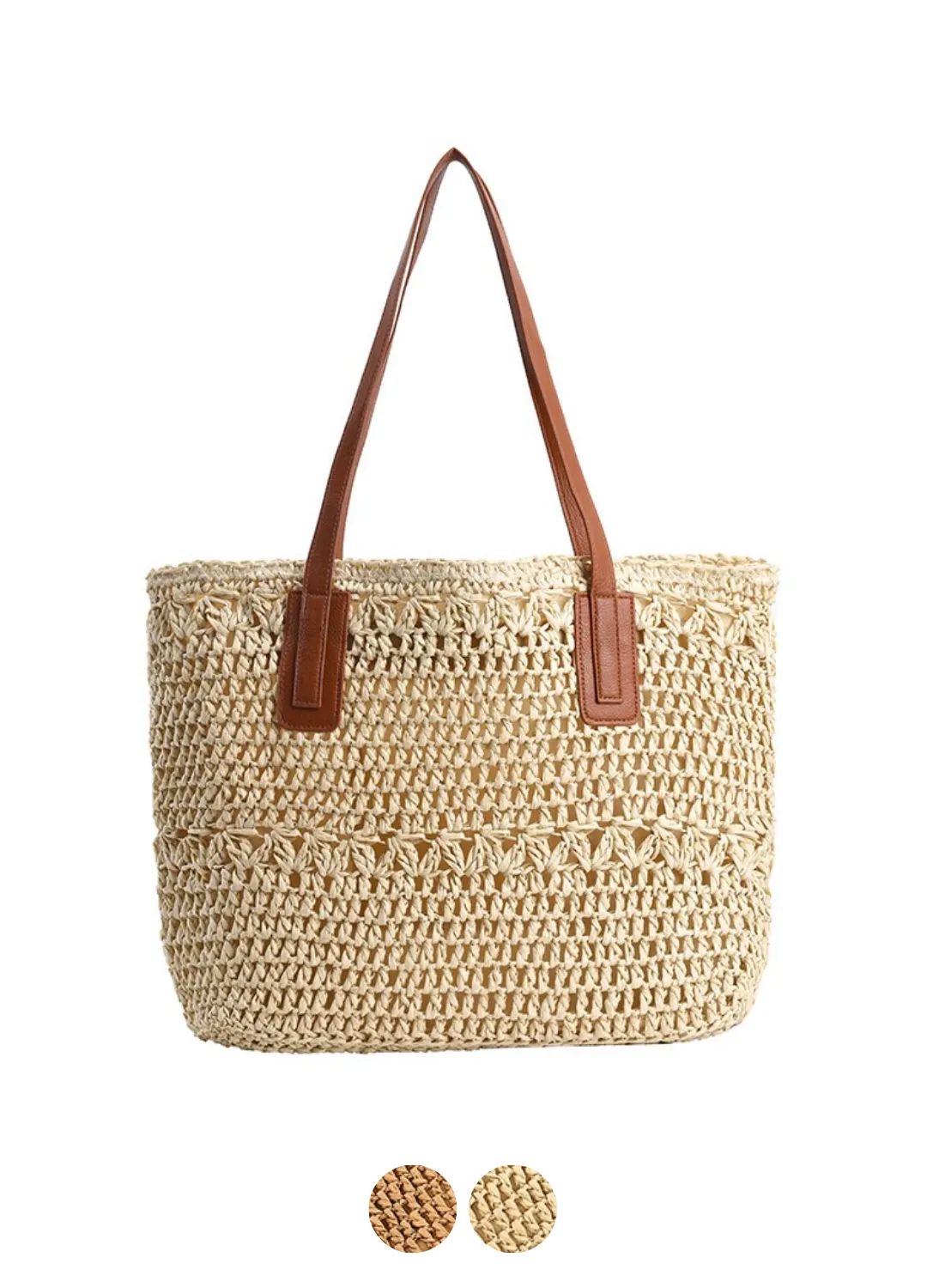 Camilo Women's Large Capacity Straw Woven Handbag