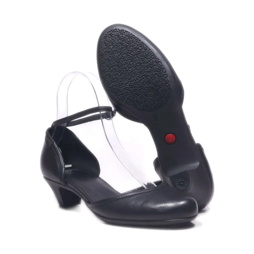 Camper Kitten Heels Canvas Black Colour For Women