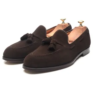 'Cavendish 2' Dark Brown Suede Tassel Loafers UK 9 E