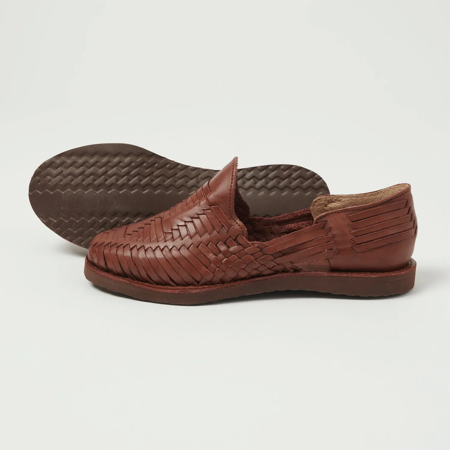 Chamula Cancun Woven Huarache Shoe - Brown