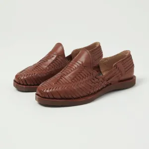 Chamula Cancun Woven Huarache Shoe - Brown