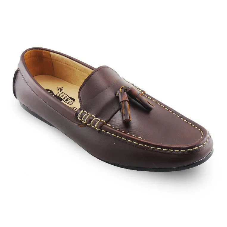 Comfy Tassel Loafer Classy Oil Tanned Brandy Brown