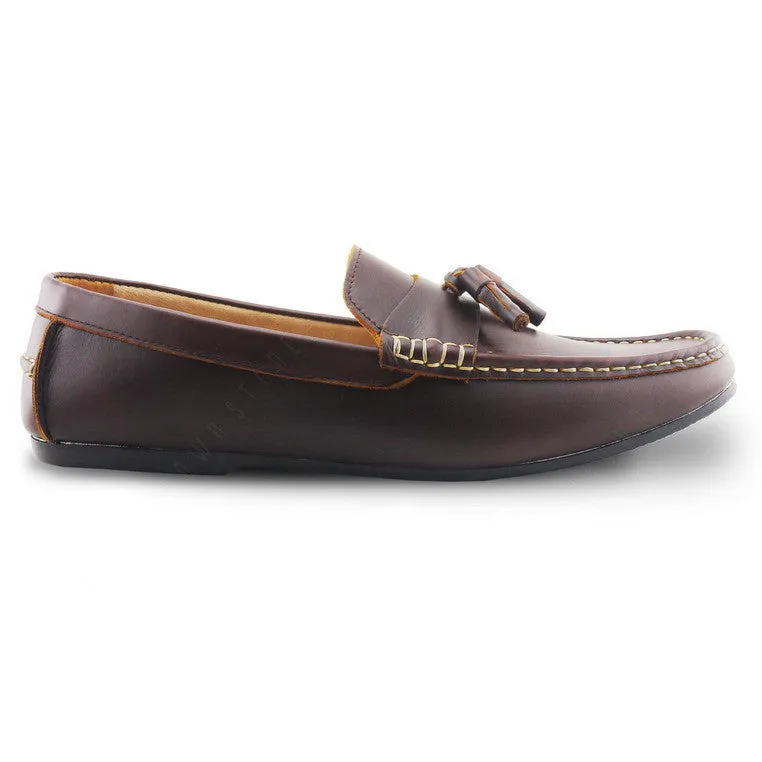 Comfy Tassel Loafer Classy Oil Tanned Brandy Brown