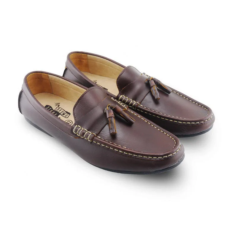 Comfy Tassel Loafer Classy Oil Tanned Brandy Brown