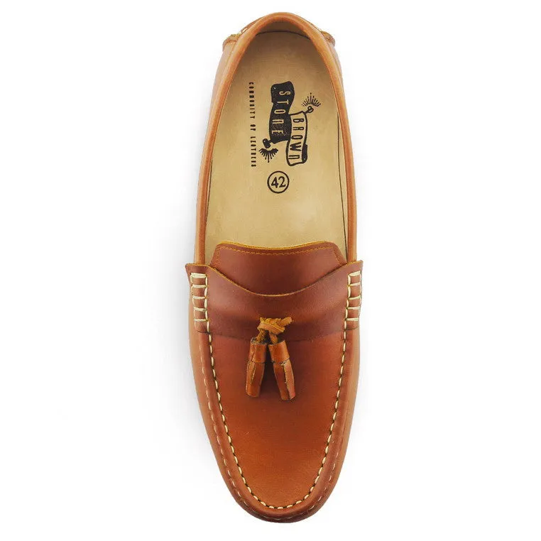 Comfy Tassel Loafer Classy Oil Tanned Toffee Tan