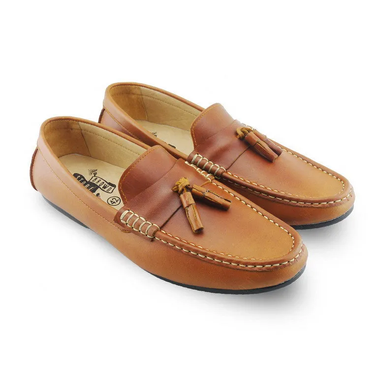 Comfy Tassel Loafer Classy Oil Tanned Toffee Tan