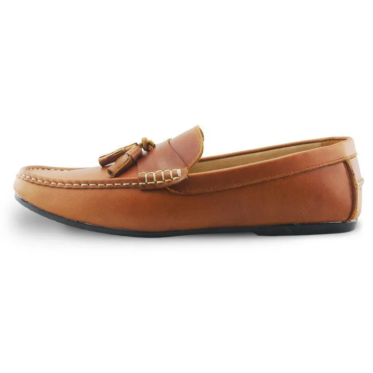 Comfy Tassel Loafer Classy Oil Tanned Toffee Tan