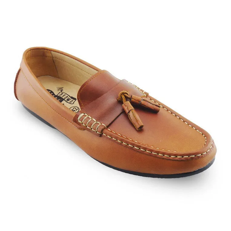 Comfy Tassel Loafer Classy Oil Tanned Toffee Tan