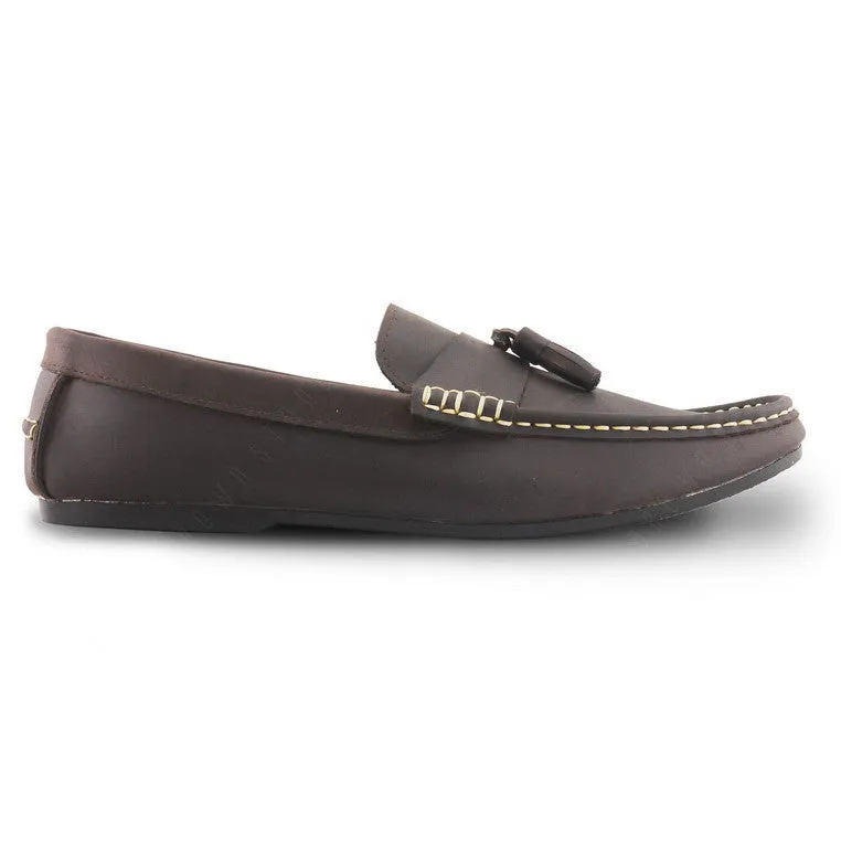 Comfy Tassel Loafer Dark Natural Nubuck