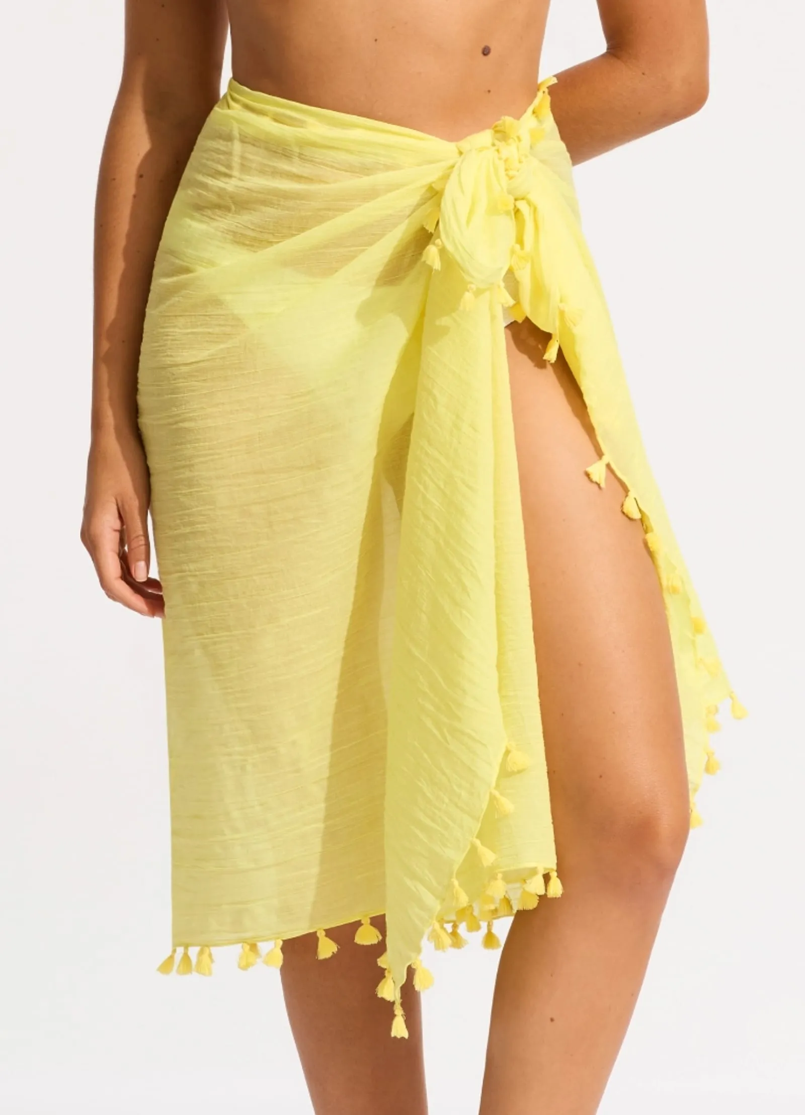 Cotton Gauze Sarong - Lime Light