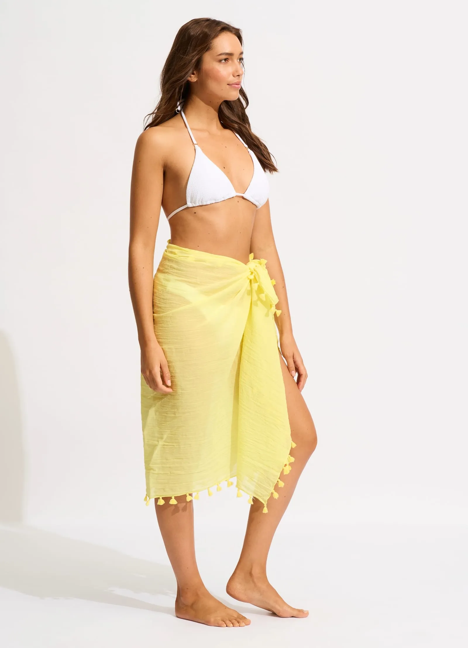 Cotton Gauze Sarong - Lime Light