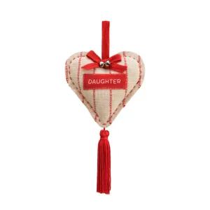 Daughter / Friend Heart Tassel Ornament