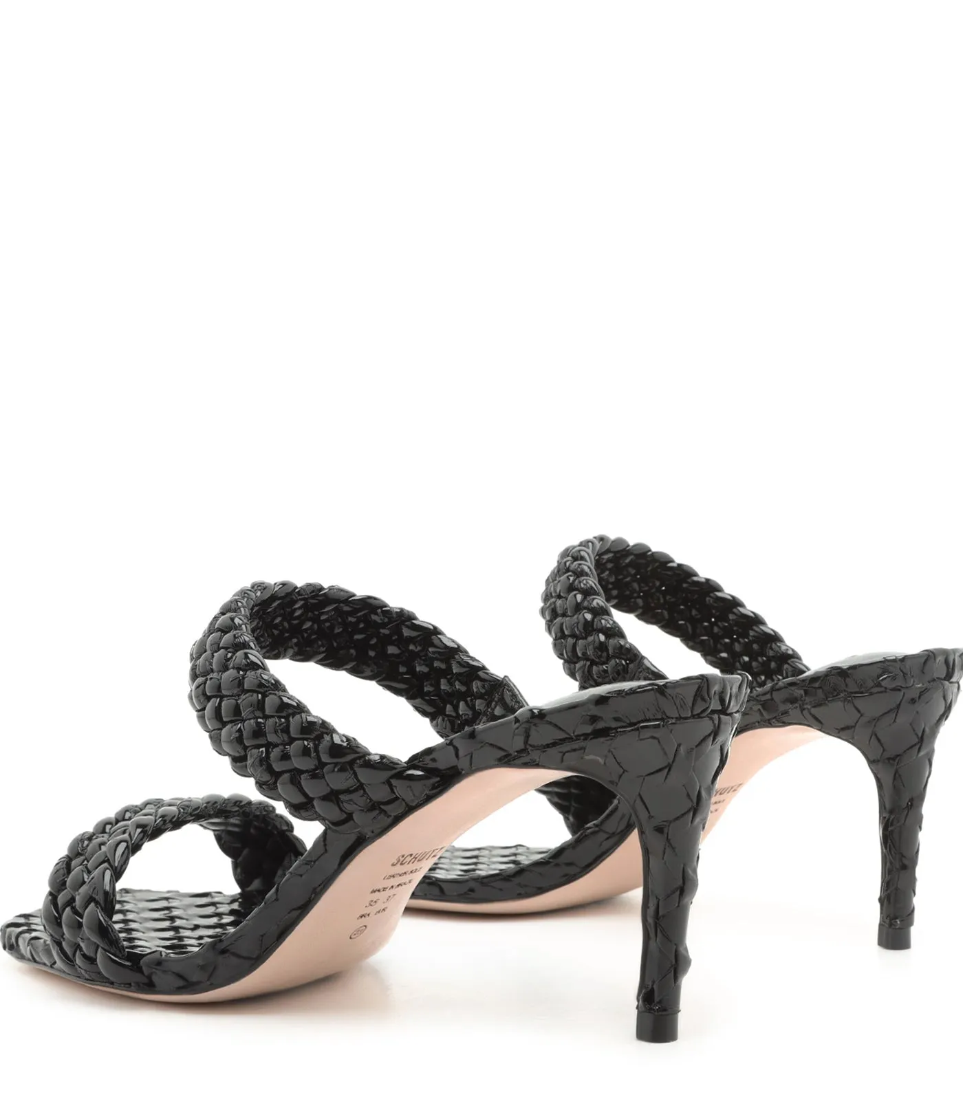 Deluxe Brilho Heeled Sandal Black