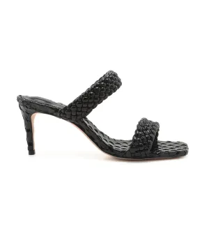 Deluxe Brilho Heeled Sandal Black