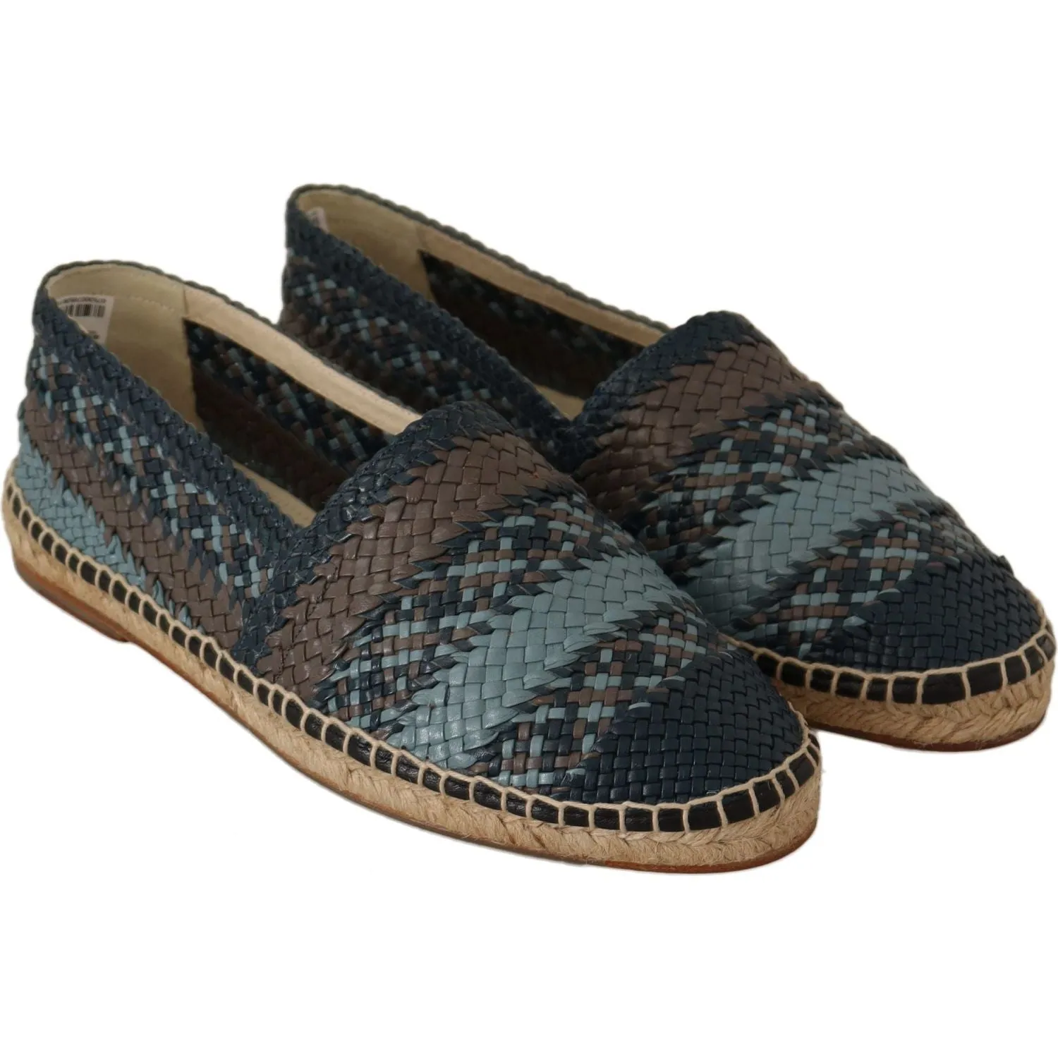 Dolce & Gabbana Elegant Woven Leather Espadrilles