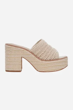 Dolce Vita Ladin Heels in Ivory Woven