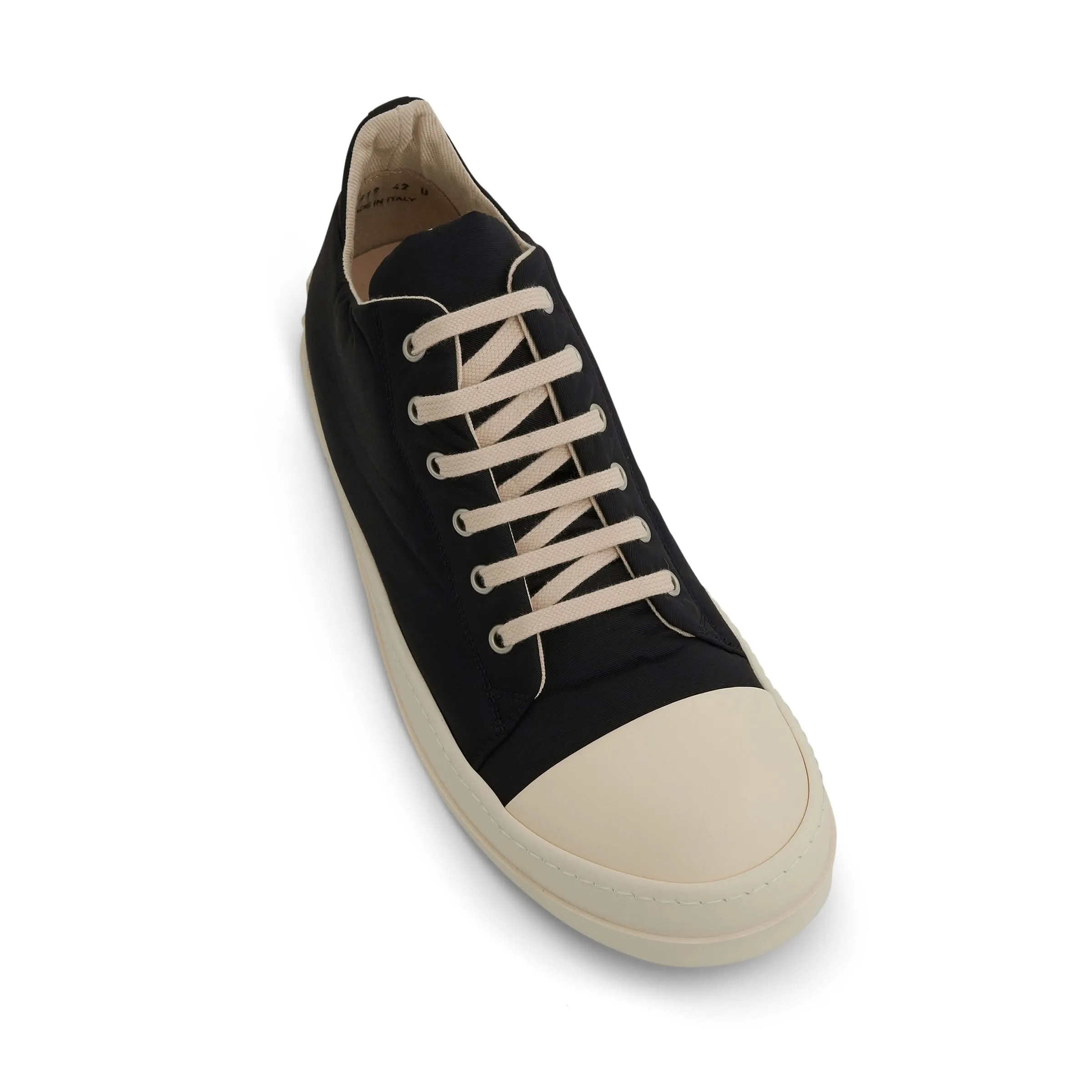 DRKSHDW Ramones Low Woven Sneaker in Black/Milk