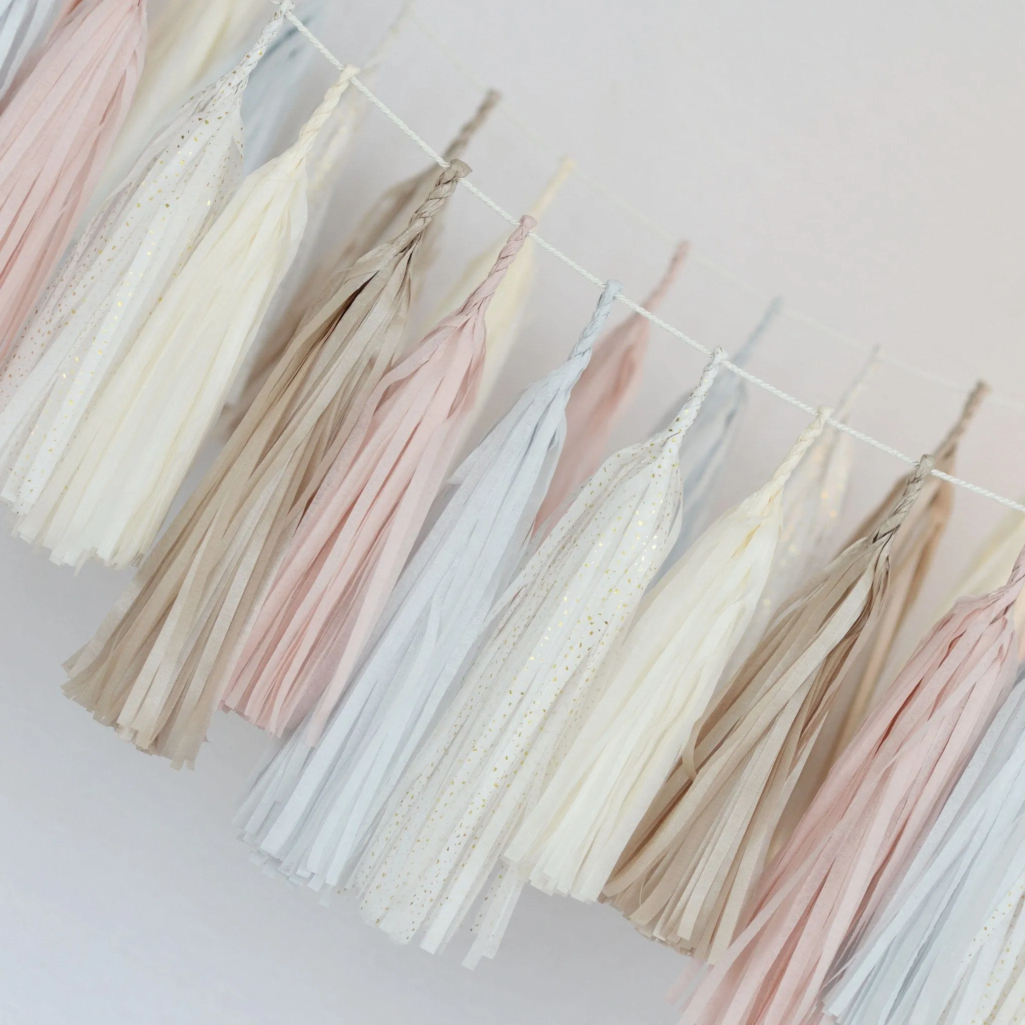 Dusty blush tassel garland - various lengths