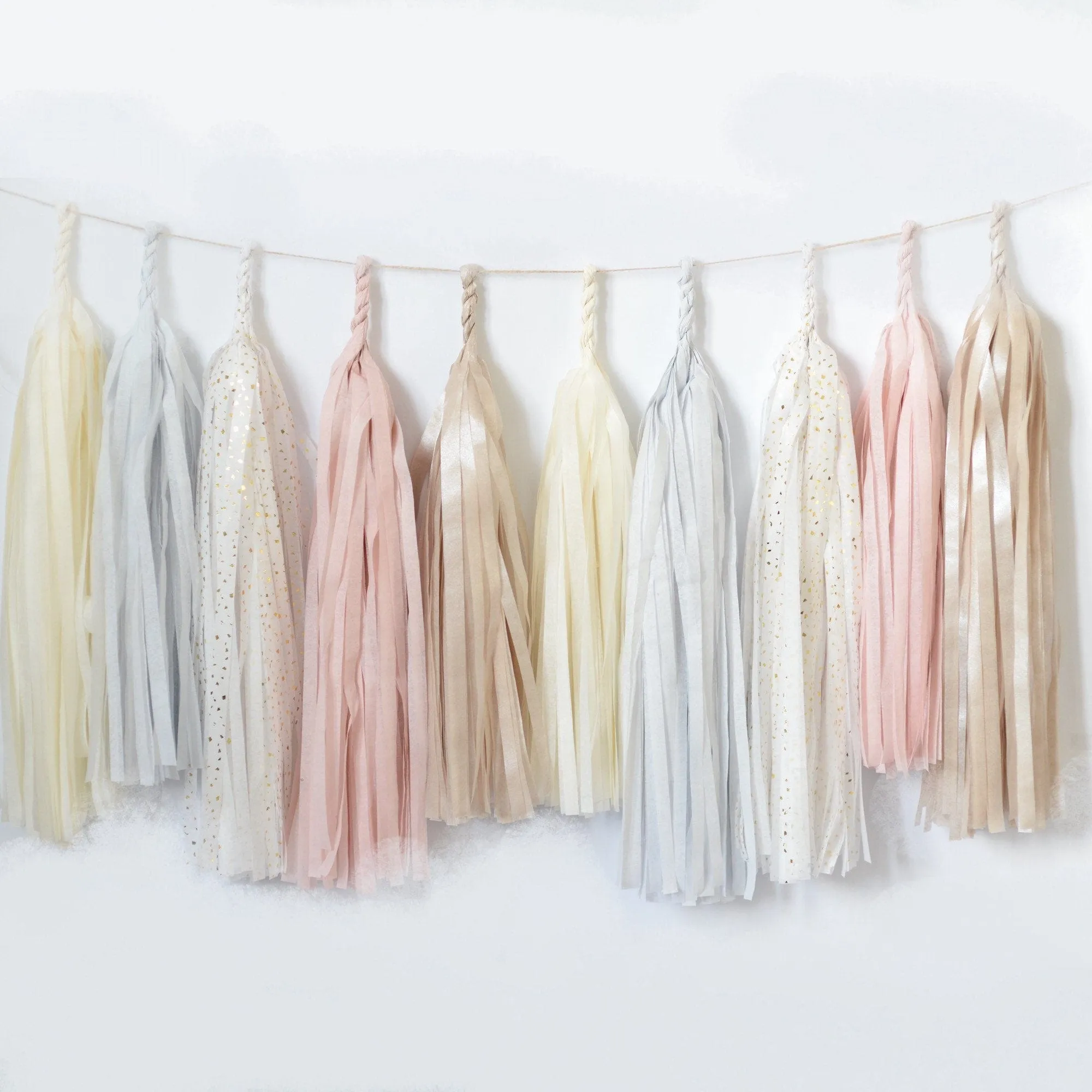 Dusty blush tassel garland - various lengths