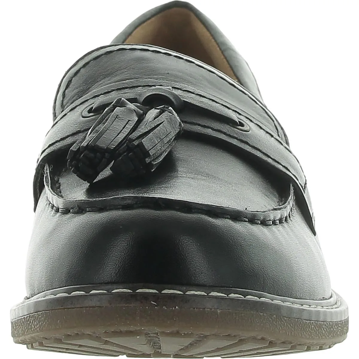 Easy Spirit Womens Janelle Leather Tassel Loafers